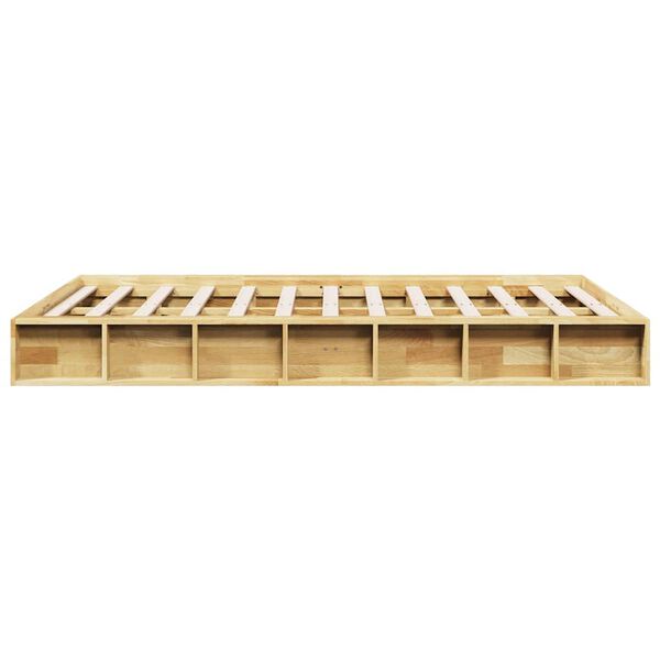 vidaXL Πλαίσιο κρεβατιού χωρίς στρώμα 120x200 cm μασίφ ξύλο δρυς