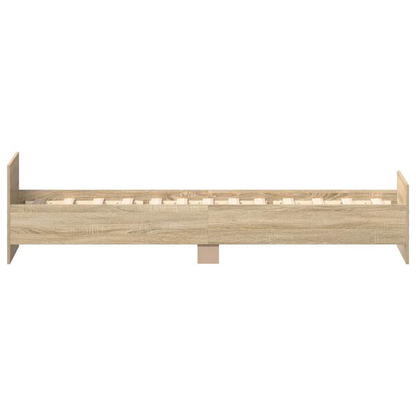 vidaXL Πλαίσιο Κρεβατιού Χωρ. Στρώμα Sonoma Δρυς 100x200εκ Επ. Ξύλο