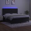 vidaXL &Kappa;&rho;&epsilon;&beta;ά&tau;&iota; Boxspring &mu;&epsilon; &Sigma;&tau;&rho;ώ&mu;&alpha; & LED &Mu;&alpha;ύ&rho;&omicron; 160x200 &epsilon;&kappa;. &Beta;&epsilon;&lambda;&omicron;ύ&delta;&iota;&nu;&omicron;