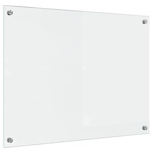 vidaXL Πίσω Πάνελ Κουζίνας Διαφανές 80 x 60 cm σκληρυμένο γυαλί