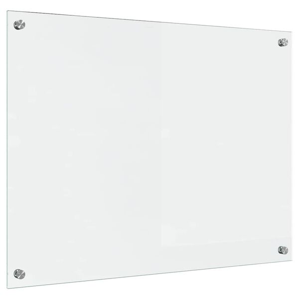 vidaXL Πίσω Πάνελ Κουζίνας Διαφανές 80 x 60 cm σκληρυμένο γυαλί