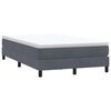 vidaXL Box Spring Κρεβάτι χωρίς στρώμα Σκούρο γκρι Βελούδινο