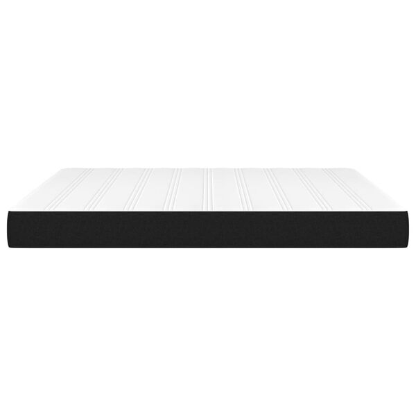 vidaXL Στρώμα με Pocket Springs Μαύρο 160x200x20 εκ. Υφασμάτινο