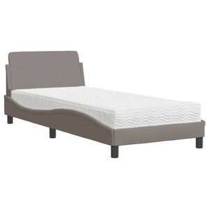 vidaXL &Kappa;&rho;&epsilon;&beta;ά&tau;&iota; &mu;&epsilon; &Sigma;&tau;&rho;ώ&mu;&alpha; Dover Taupe 80x200 &epsilon;&kappa;. &Upsilon;&phi;&alpha;&sigma;&mu;ά&tau;&iota;&nu;&omicron;