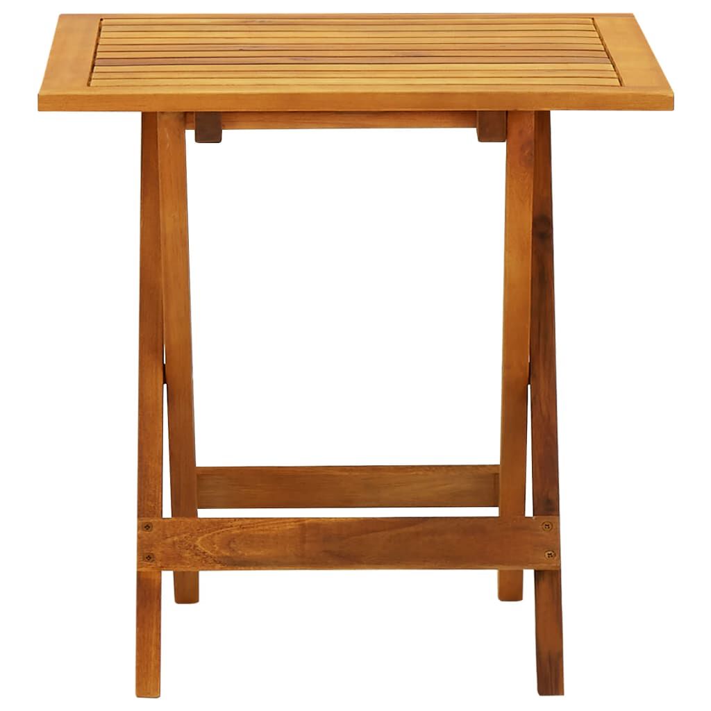 vidaXL Τραπέζι Bistro 46 x 46 x 47 εκ. από Μασίφ Ξύλο Ακακίας
