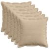 vidaXL &Kappa;ά&lambda;&upsilon;&mu;&mu;&alpha; &Mu;&alpha;&xi;&iota;&lambda;&alpha;&rho;&iota;&omicron;ύ 6 &tau;&mu;&chi;. HOUTEN Taupe 50 x 50 cm &kappa;&omicron;&rho;&nu;&tau;&omicron;&upsilon;&rho;ό&iota;