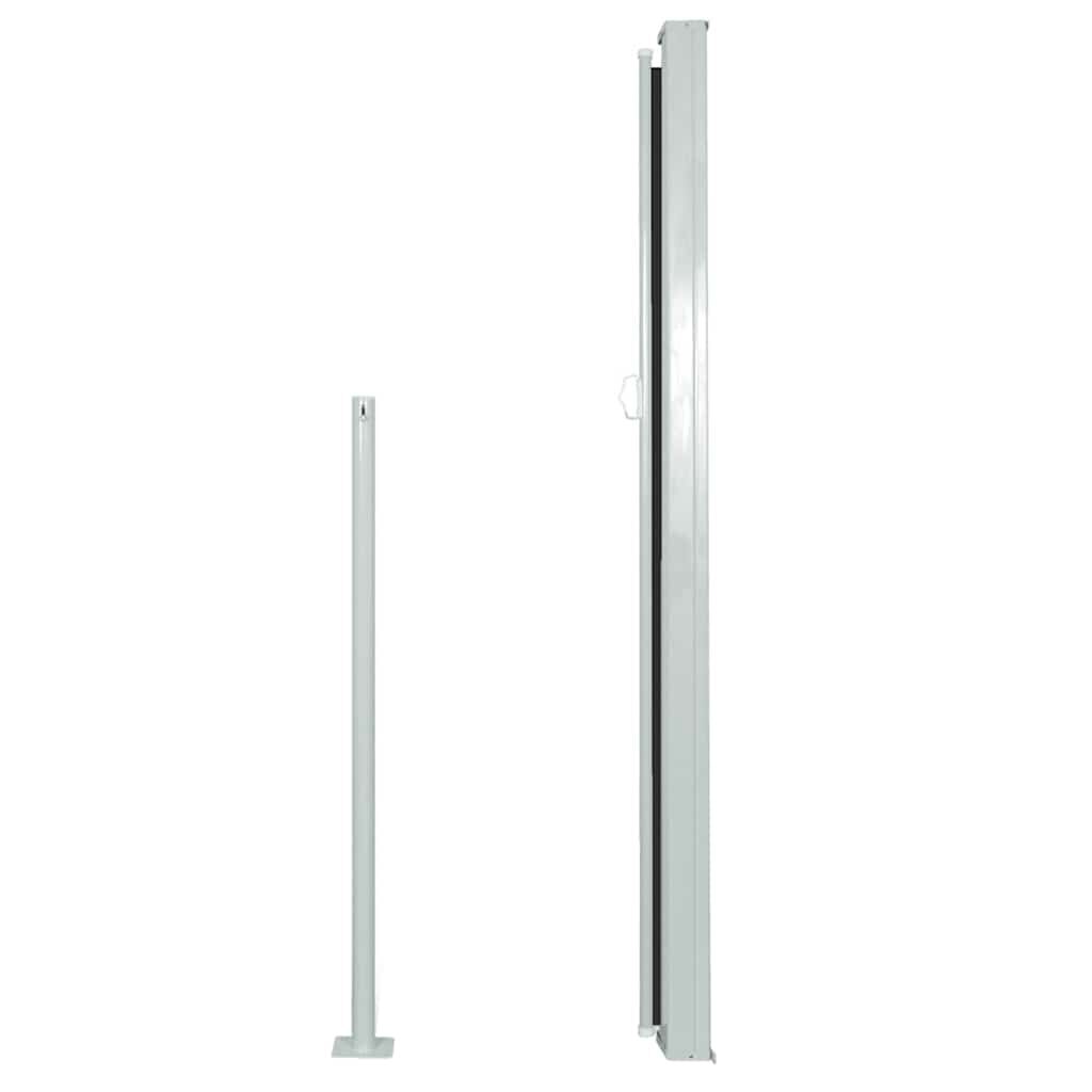 vidaXL Διαχωριστικό Βεράντας Συρόμενο Μαύρο 160 x 500 εκ.