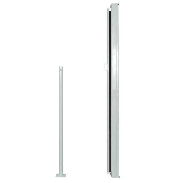 vidaXL Διαχωριστικό Βεράντας Συρόμενο Μαύρο 160 x 500 εκ.