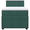 vidaXL Κρεβάτι Boxspring με Στρώμα Σκούρο Πράσινο 80x200 εκ. Βελούδινο