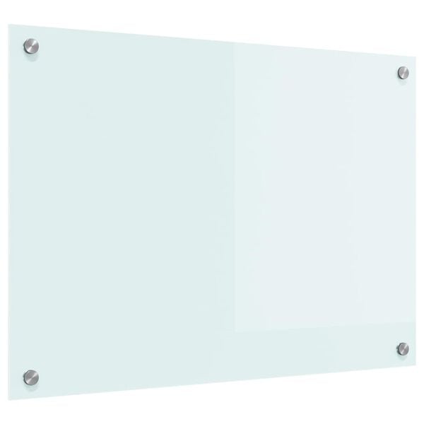vidaXL Πίσω Πάνελ Κουζίνας Λευκό 70 x 50 cm σκληρυμένο γυαλί