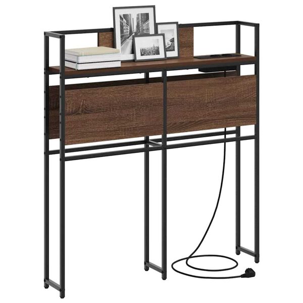 vidaXL Κεφαλάρι Αποθήκης Καφέ δρυς 75 cm Επεξεργασμένο ξύλο