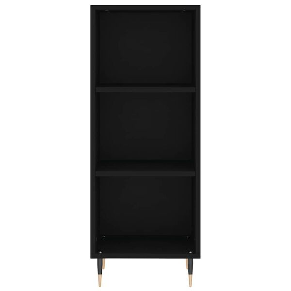 vidaXL Ντουλάπι Μαύρο 34,5x32,5x90 εκ. Επεξεργασμένο Ξύλο
