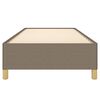 vidaXL Σκελετός Κρεβατιού Χωρίς Στρώμα Taupe 90x200 εκ. Υφασμάτινο