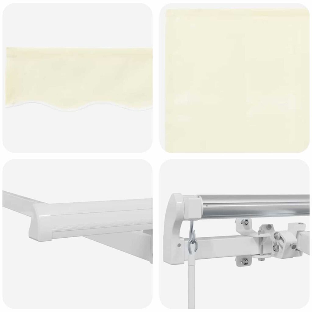 vidaXL Σκηνίτσα Αναδιπλούμενη Κρεμ 250 x 200 cm Πολυεστέρας, Αλουμίνιο