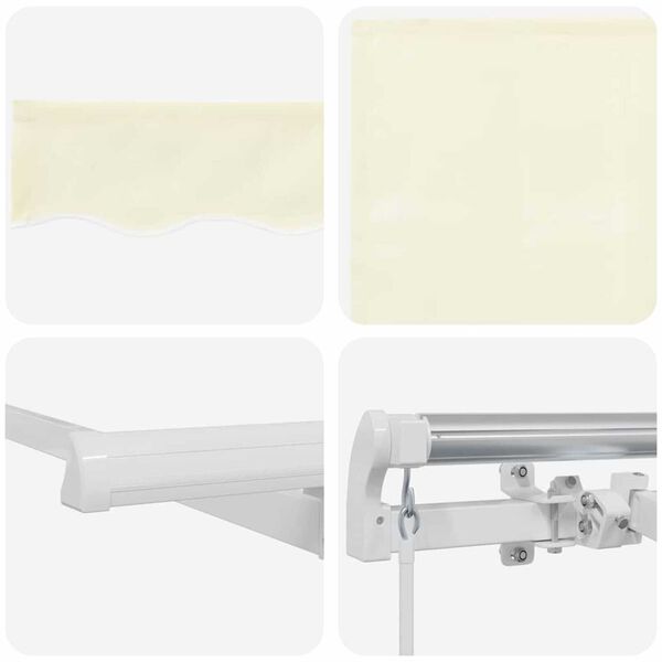 vidaXL Σκηνίτσα Αναδιπλούμενη Κρεμ 250 x 200 cm Πολυεστέρας, Αλουμίνιο