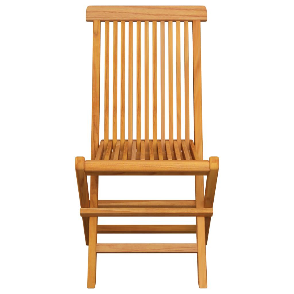 vidaXL Καρέκλες Κήπου 2 τεμ. από Μασίφ Ξύλο Teak με Μπλε Μαξιλάρια