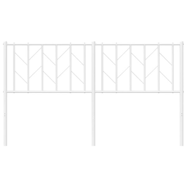 vidaXL Κεφαλάρι Λευκό 150 εκ. Μεταλλικό