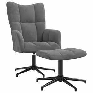 vidaXL &Pi;&omicron;&lambda;&upsilon;&theta;&rho;ό&nu;&alpha; Relax &Sigma;&kappa;&omicron;ύ&rho;&omicron; &Gamma;&kappa;&rho;&iota; &Beta;&epsilon;&lambda;&omicron;ύ&delta;&iota;&nu;&eta; &mu;&epsilon; &Sigma;&kappa;&alpha;&mu;&pi;ό