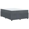 vidaXL Σκελετός κρεβατιού με στρώμα Σκούρο γκρι 140 x 200 cm Βελούδο