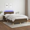 vidaXL &Kappa;&rho;&epsilon;&beta;ά&tau;&iota; Boxspring &mu;&epsilon; &Sigma;&tau;&rho;ώ&mu;&alpha; & LED &Sigma;&kappa;.&Kappa;&alpha;&phi;έ 120x190&epsilon;&kappa;. &Upsilon;&phi;&alpha;&sigma;&mu;ά&tau;&iota;&nu;&omicron;