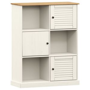 vidaXL &Beta;&iota;&beta;&lambda;&iota;&omicron;&theta;ή&kappa;&eta; VIGO &Lambda;&epsilon;&upsilon;&kappa;ή 90 x 35 x 114,5 &epsilon;&kappa;. &alpha;&pi;ό &Mu;&alpha;&sigma;ί&phi; &Xi;ύ&lambda;&omicron; &Pi;&epsilon;ύ&kappa;&omicron;&upsilon;