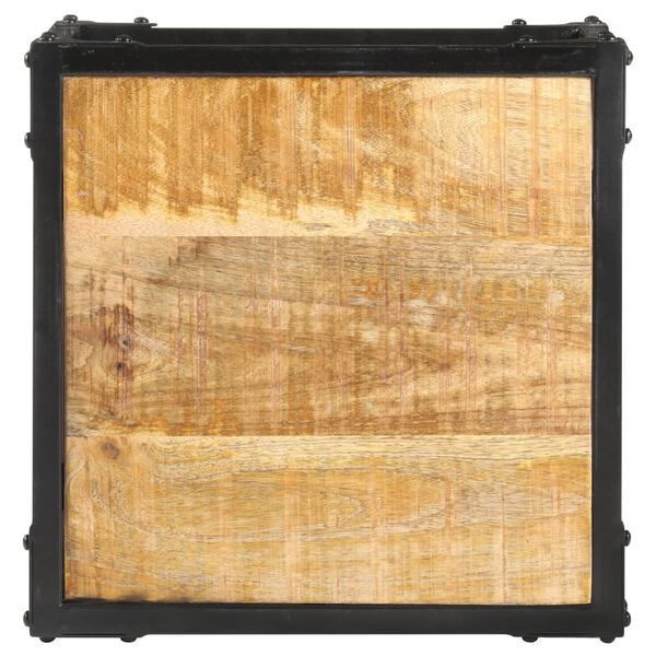 vidaXL Τραπεζάκι Σαλονιού 40x40x36εκ Μασίφ Ακατέργαστο Ξύλο Μάνγκο