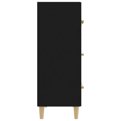 vidaXL Συρταριέρα Μαύρη 70 x 34 x 90 εκ. από Επεξεργασμένο Ξύλο