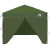 vidaXL Σκηνή Canopy Pop-up Πράσινο 250 x 250 cm ύφασμα