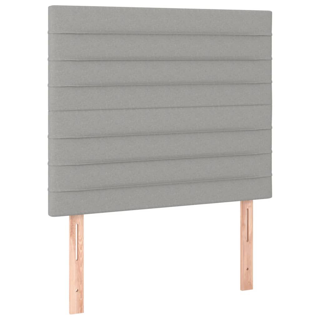vidaXL Κεφαλάρια Κρεβατιού 2 τεμ. Αν. Γκρι 80 x 5 x 78/88εκ.Υφασμάτινο