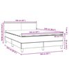 vidaXL Box Spring &Kappa;&rho;&epsilon;&beta;ά&tau;&iota; &mu;&epsilon; &sigma;&tau;&rho;ώ&mu;&alpha; &Mu;&alpha;ύ&rho;&omicron; 160x220 cm &Beta;&epsilon;&lambda;&omicron;ύ&delta;&iota;&nu;&omicron;