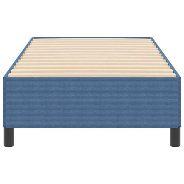 vidaXL Σκελετός Κρεβατιού Μπλε 90 x 190 cm Βελούδο