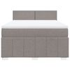 vidaXL &Kappa;&rho;&epsilon;&beta;ά&tau;&iota; Boxspring &mu;&epsilon; &Sigma;&tau;&rho;ώ&mu;&alpha; Taupe 140x200 &epsilon;&kappa;. &Upsilon;&phi;&alpha;&sigma;&mu;ά&tau;&iota;&nu;&omicron;