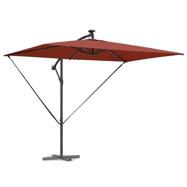 vidaXL Ομπρέλα Cantilever Banana Τερακότα 294 x 200 x 254 εκ.