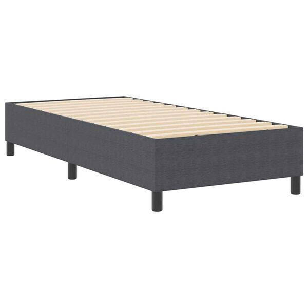 vidaXL Κρεβάτι με ελατήρια Σκούρο γκρι 80 x 200 cm Βελούδο