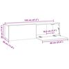 vidaXL Έπιπλο Τηλεόρασης Τοίχου Γκρι Sonoma 120x30x30 εκ. Επεξερ. Ξύλο