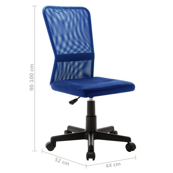 vidaXL Καρέκλα Γραφείου Μπλε 44 x 52 x 100 εκ. Διχτυωτό Ύφασμα