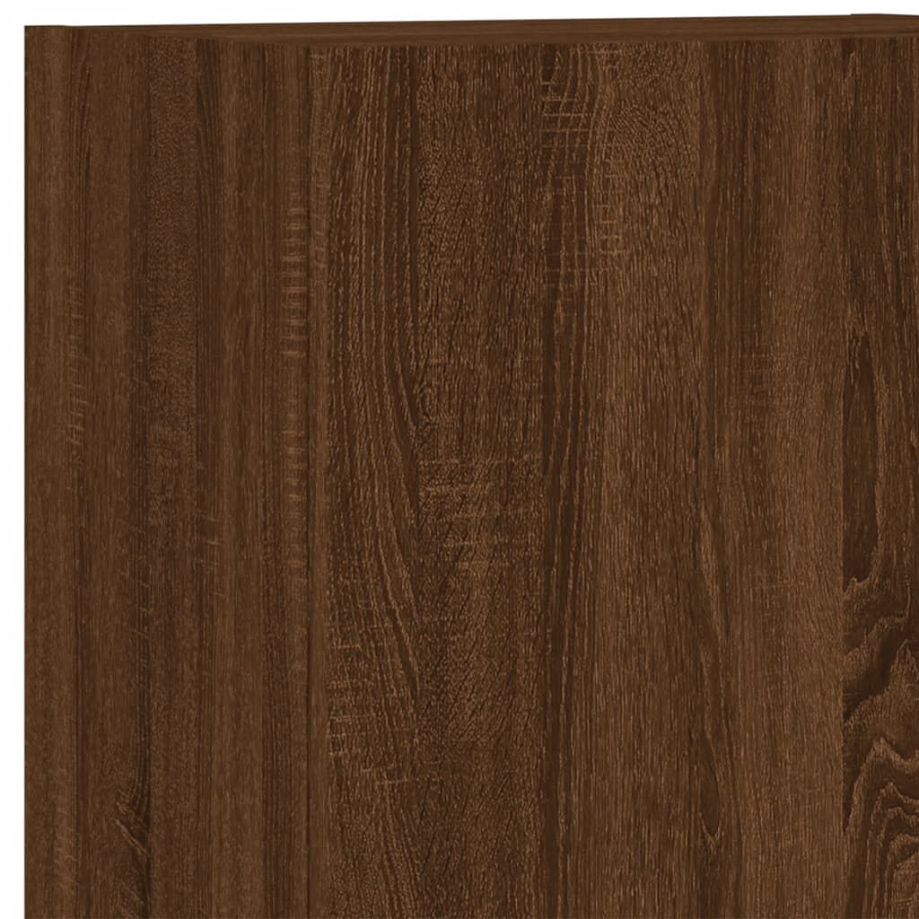 vidaXL Ντουλάπι Τοίχου Τηλεόρασης Καφέ Δρυς 40,5x30x102 εκ. Επεξ. Ξύλο