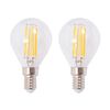 vidaXL Φωτιστικό Σποτ Ράγα με 2 Λαμπτήρες LED Filament 8 W