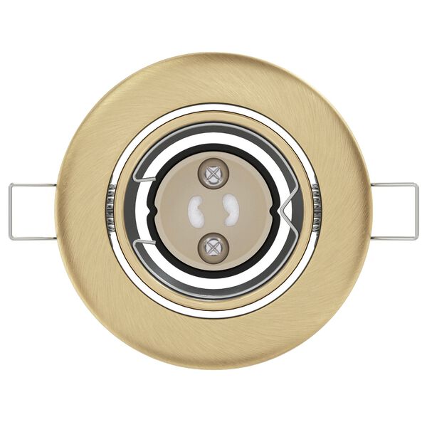 vidaXL Spotlights με προβολείς 6 pcs Ορείχαλκος 9 x 9 εκ. Μέταλλο