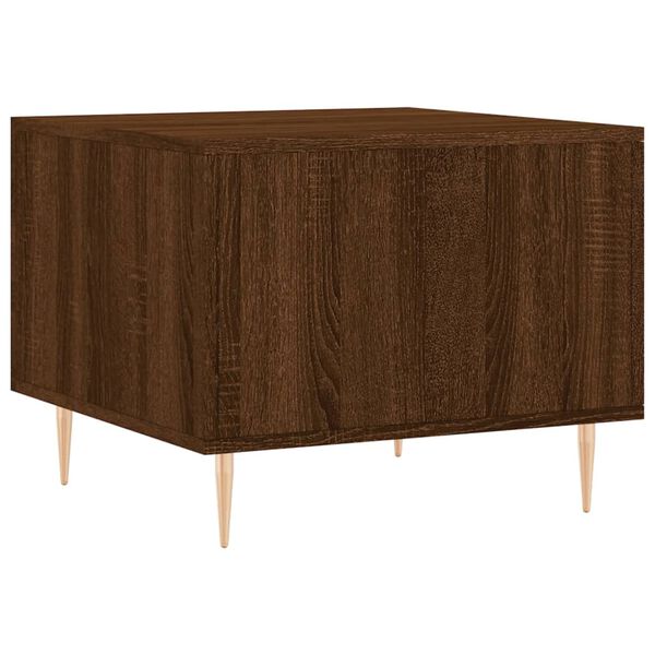 vidaXL Τραπεζάκια Σαλονιού 2 τεμ Brown Oak 50x50x40 εκ Επεξ. Ξύλο