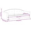 vidaXL Καναπές Κρεβάτι Taupe 80 x 200 εκ. Υφασμάτινος