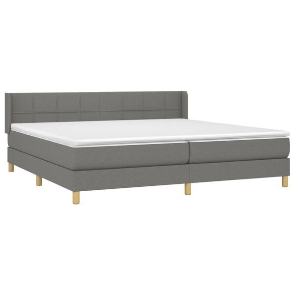 vidaXL &Kappa;&rho;&epsilon;&beta;ά&tau;&iota; Boxspring &mu;&epsilon; &Sigma;&tau;&rho;ώ&mu;&alpha; &Sigma;&kappa;&omicron;ύ&rho;&omicron; &Gamma;&kappa;&rho;&iota; 200x200 &epsilon;&kappa;. &Upsilon;&phi;&alpha;&sigma;&mu;ά&tau;&iota;&nu;&omicron;