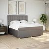 vidaXL &Kappa;&rho;&epsilon;&beta;ά&tau;&iota; Boxspring &mu;&epsilon; &Sigma;&tau;&rho;ώ&mu;&alpha; Taupe 180x200 &epsilon;&kappa;. &Upsilon;&phi;&alpha;&sigma;&mu;ά&tau;&iota;&nu;&omicron;