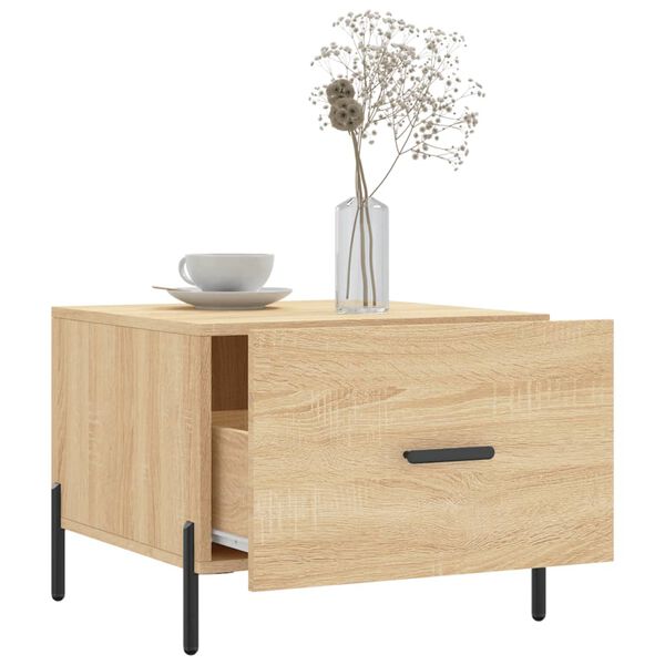 vidaXL Τραπεζάκι Σαλονιού Sonoma Δρυς 50x50x40 εκ. Επεξεργασμένο Ξύλο