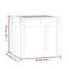vidaXL Παγκάκι Κήπου Λευκό 50x44x45 εκ. από Μασίφ Ξύλο Πεύκου