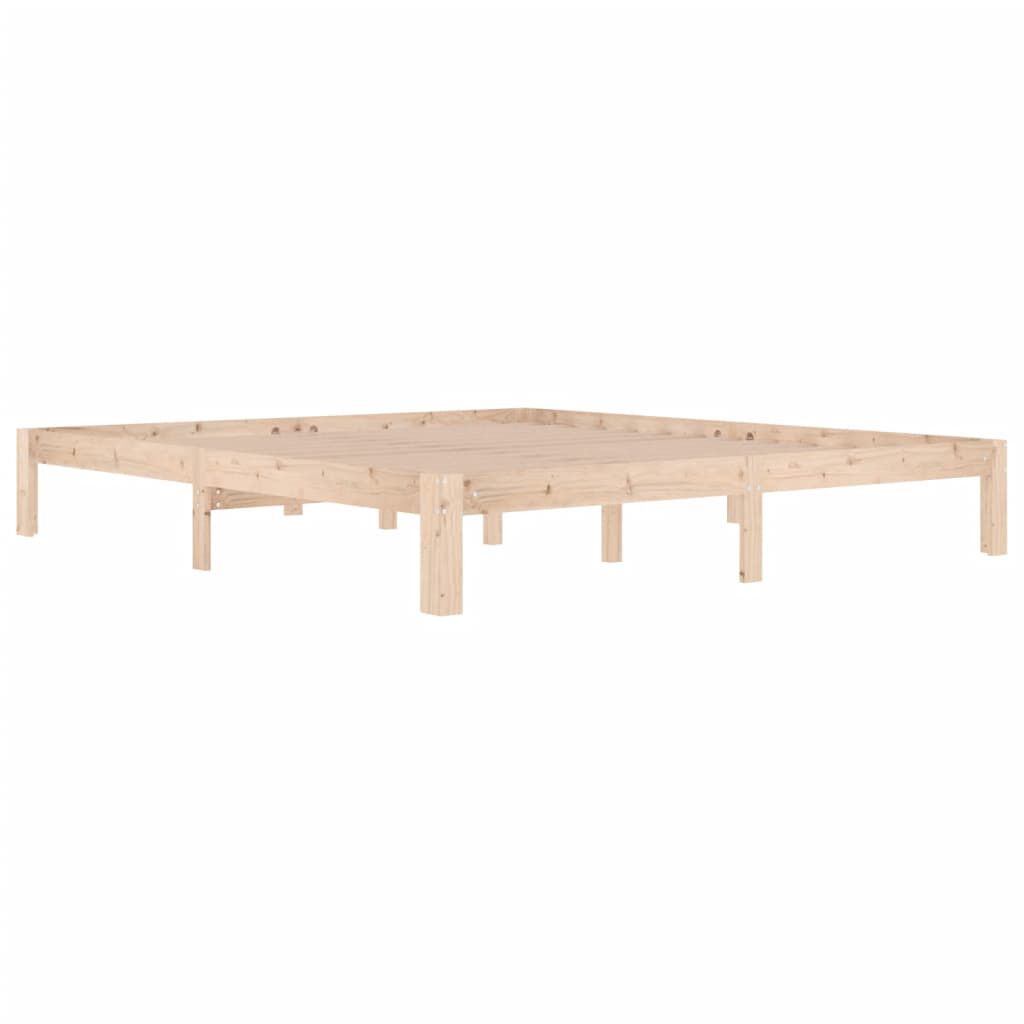 vidaXL Πλαίσιο Κρεβατιού 180 x 200 εκ. Μασίφ Ξύλο Super King Size