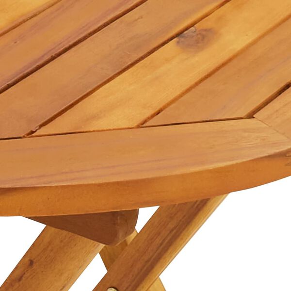 vidaXL Σετ Επίπλων Bistro 3 Τεμαχίων Γκρι Ρατάν/Μασίφ Ξύλο