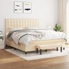 vidaXL &Kappa;&rho;&epsilon;&beta;ά&tau;&iota; Boxspring &mu;&epsilon; &Sigma;&tau;&rho;ώ&mu;&alpha; &Kappa;&rho;&epsilon;&mu; 180x200 &epsilon;&kappa;. &Upsilon;&phi;&alpha;&sigma;&mu;ά&tau;&iota;&nu;&omicron;