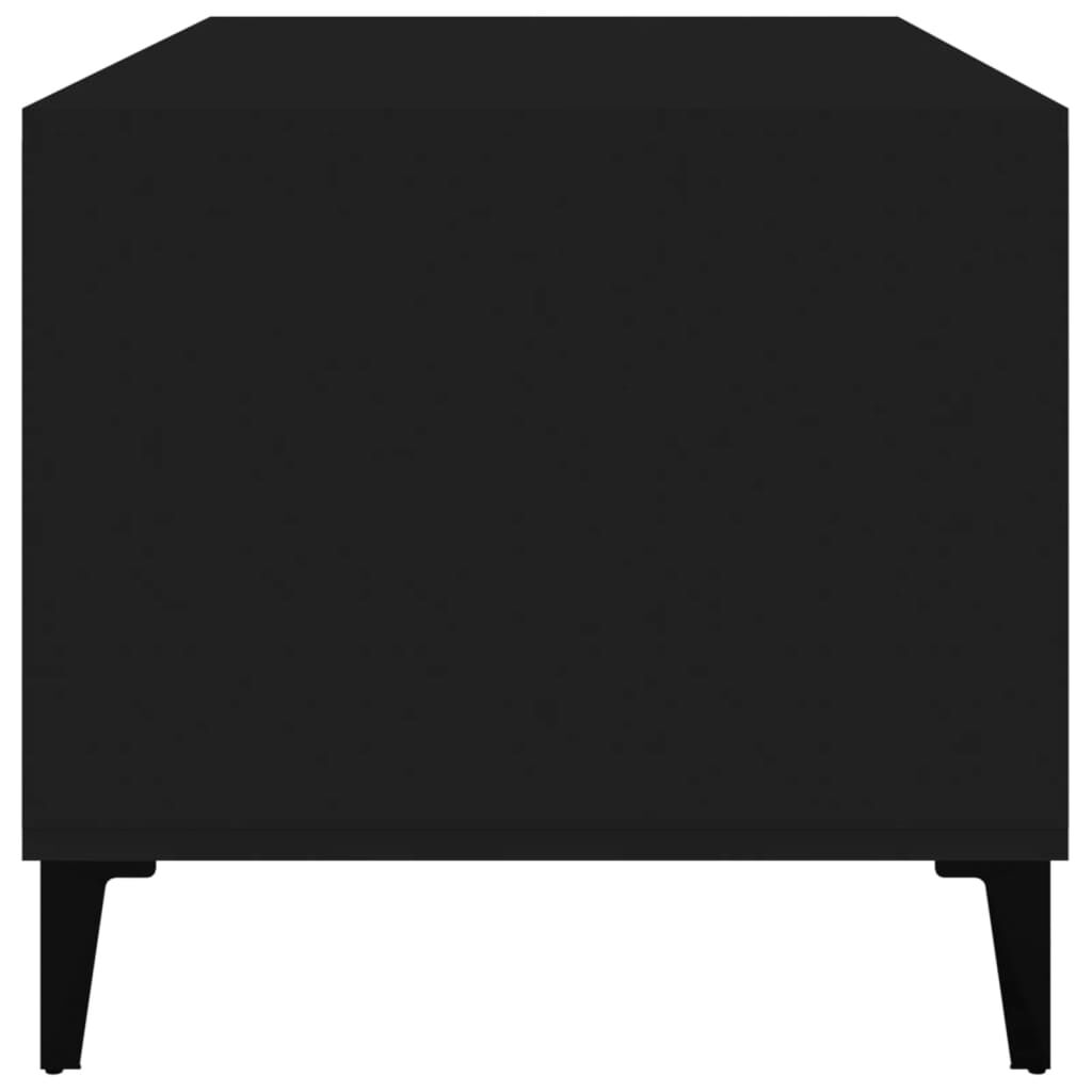 vidaXL Τραπεζάκι Σαλονιού Μαύρο 90x49x45 εκ. Επεξεργασμένο Ξύλο
