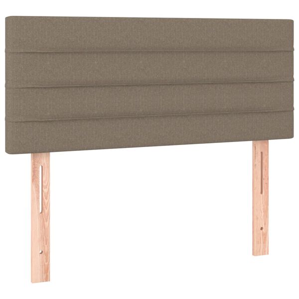 vidaXL Κεφαλάρι Κρεβατιού LED Taupe 90x5x78/88 εκ. Υφασμάτινο